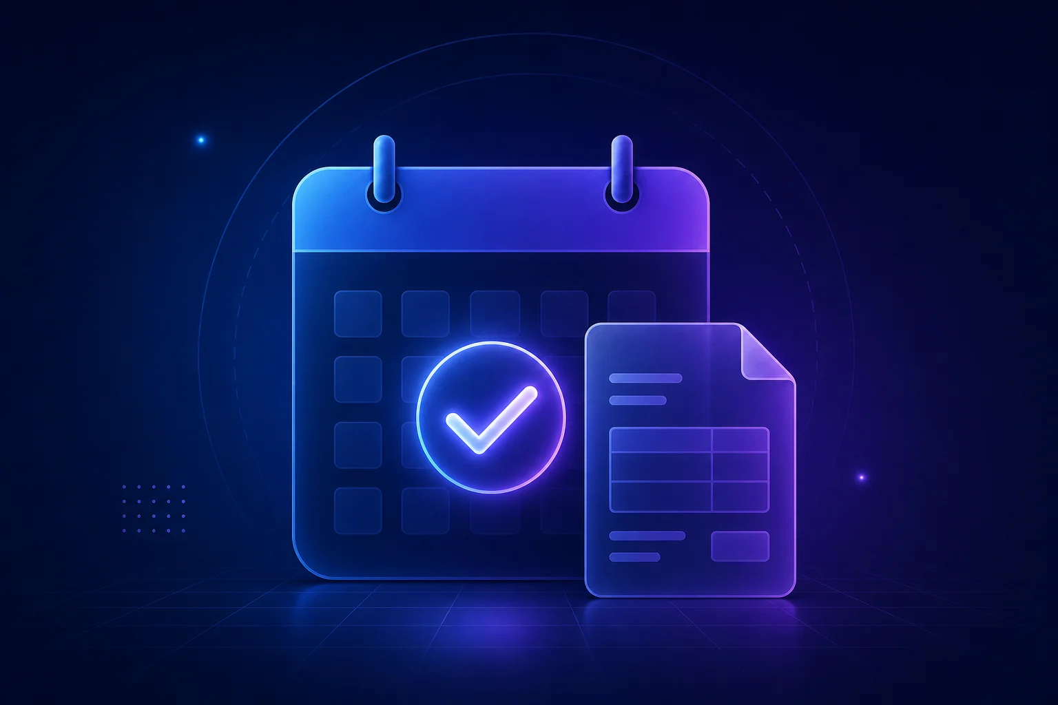 Wettelijke status e-facturatie in Nederland Abstracte kalender en factuurpictogram symboliseren de wettelijke status van e-facturatie in Nederland